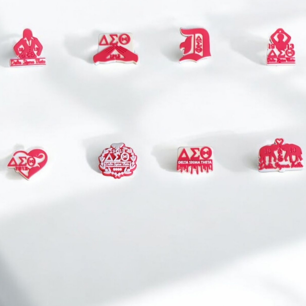 Delta Sigma Theta Sorority Croc Charms